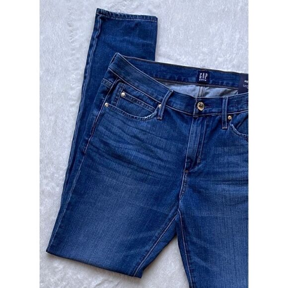 NWT GAP Mid Rise True Skinny Super Slimming Jeans, Size 30L - Picture 7 of 16